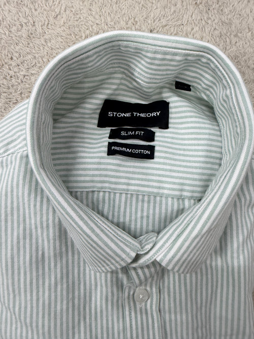 Stripped Oxford slim fit shirt