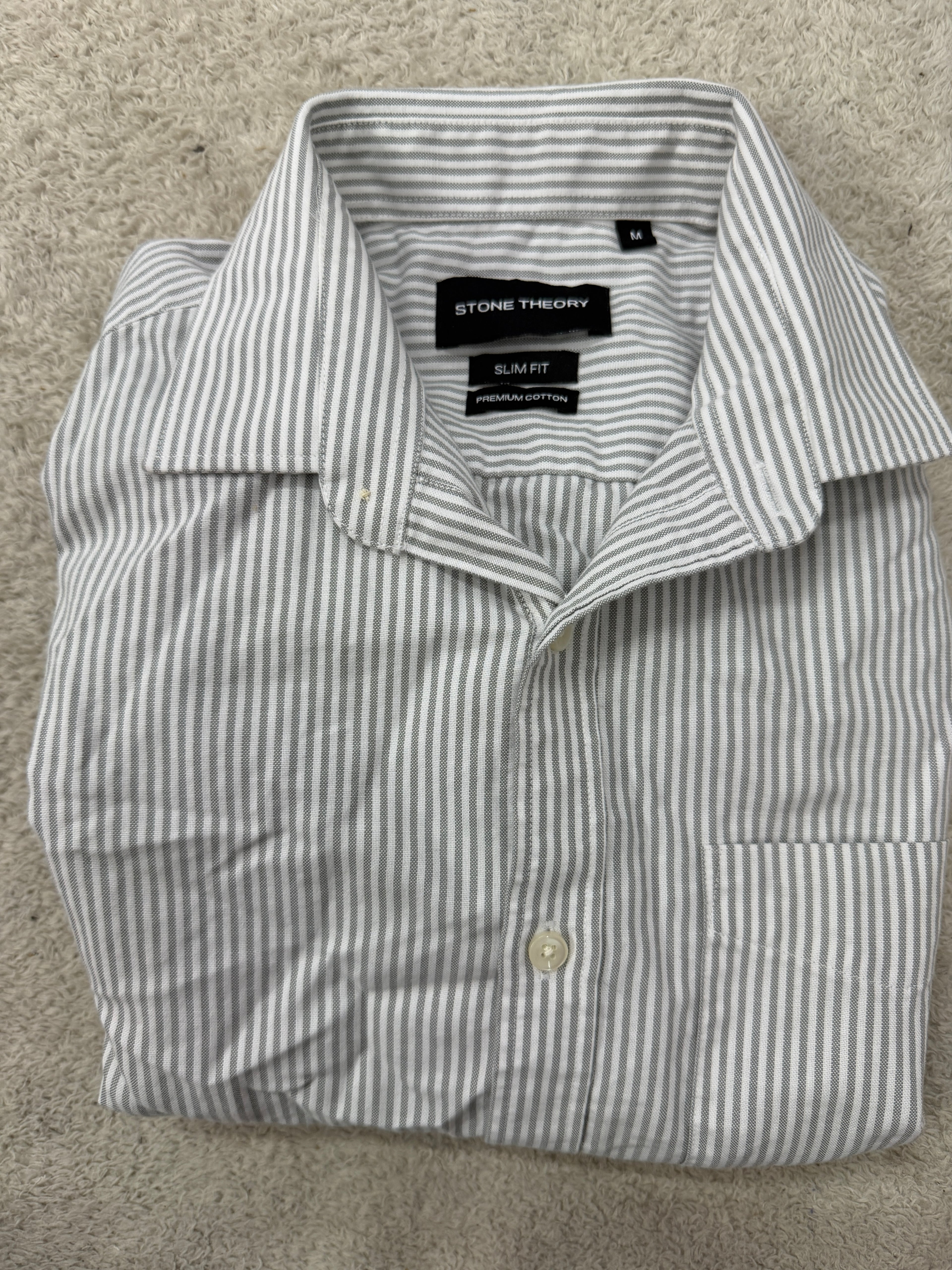 Stripped Oxford slim fit shirt