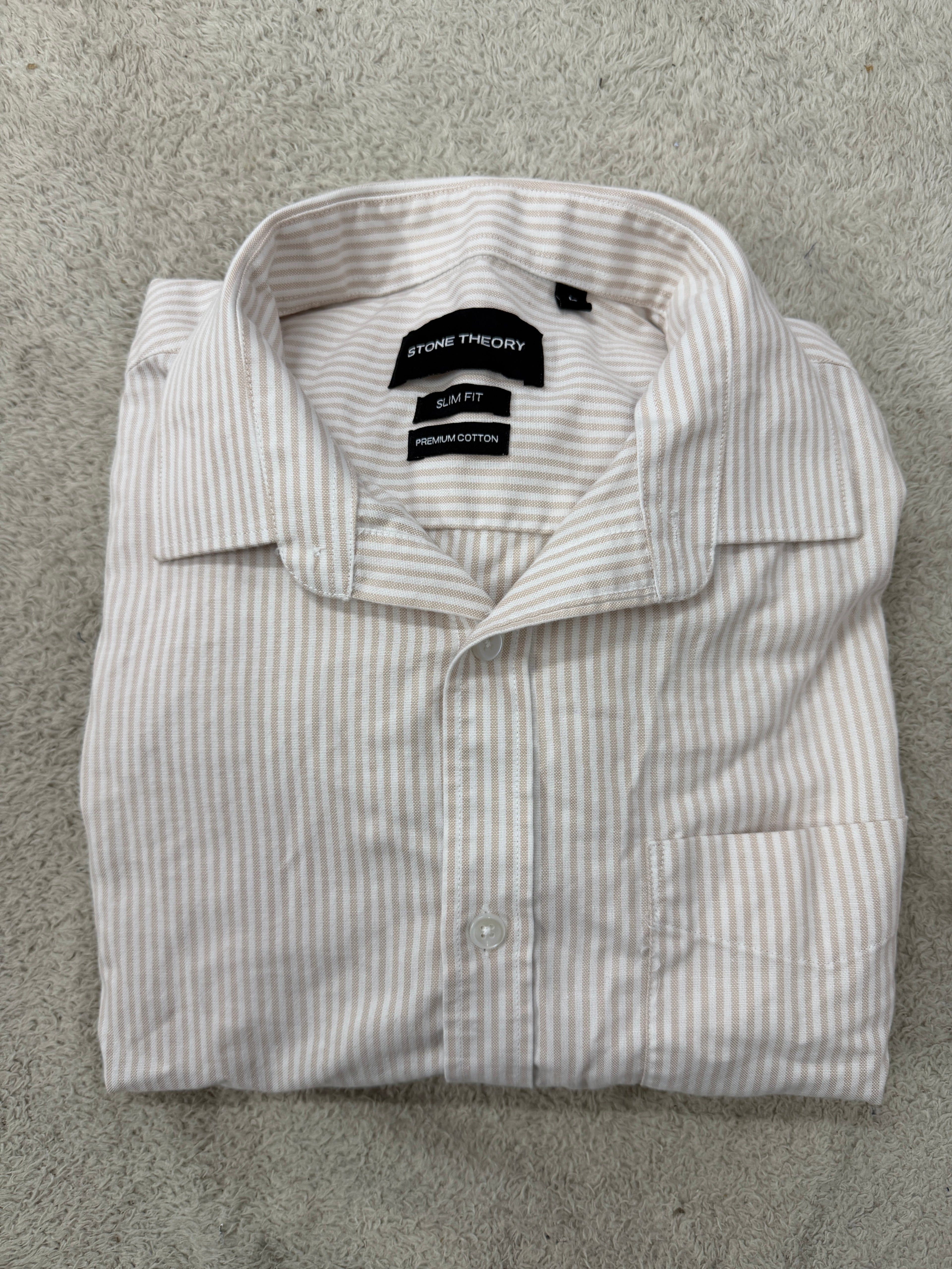 Stripped Oxford slim fit shirt