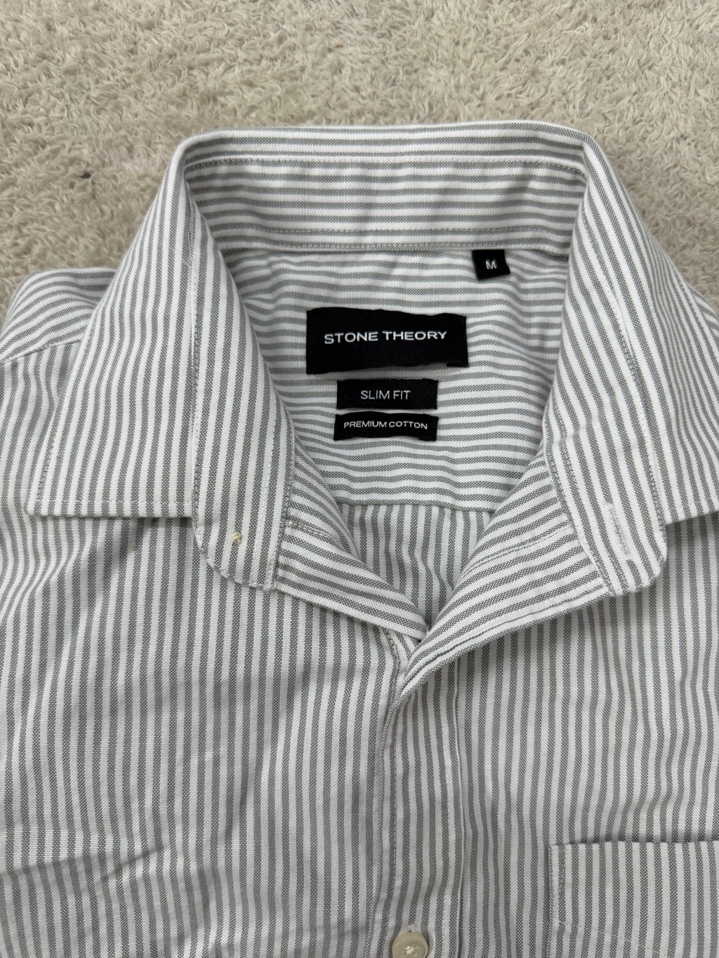 Stripped Oxford slim fit shirt