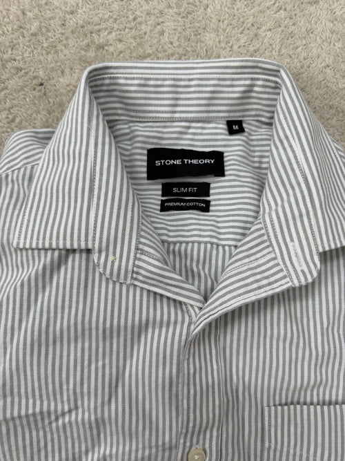 Stripped Oxford slim fit shirt