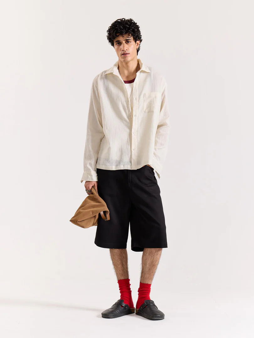 Mint Green Linen Relaxed Shirt