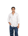 Linen Blend Shirt - White