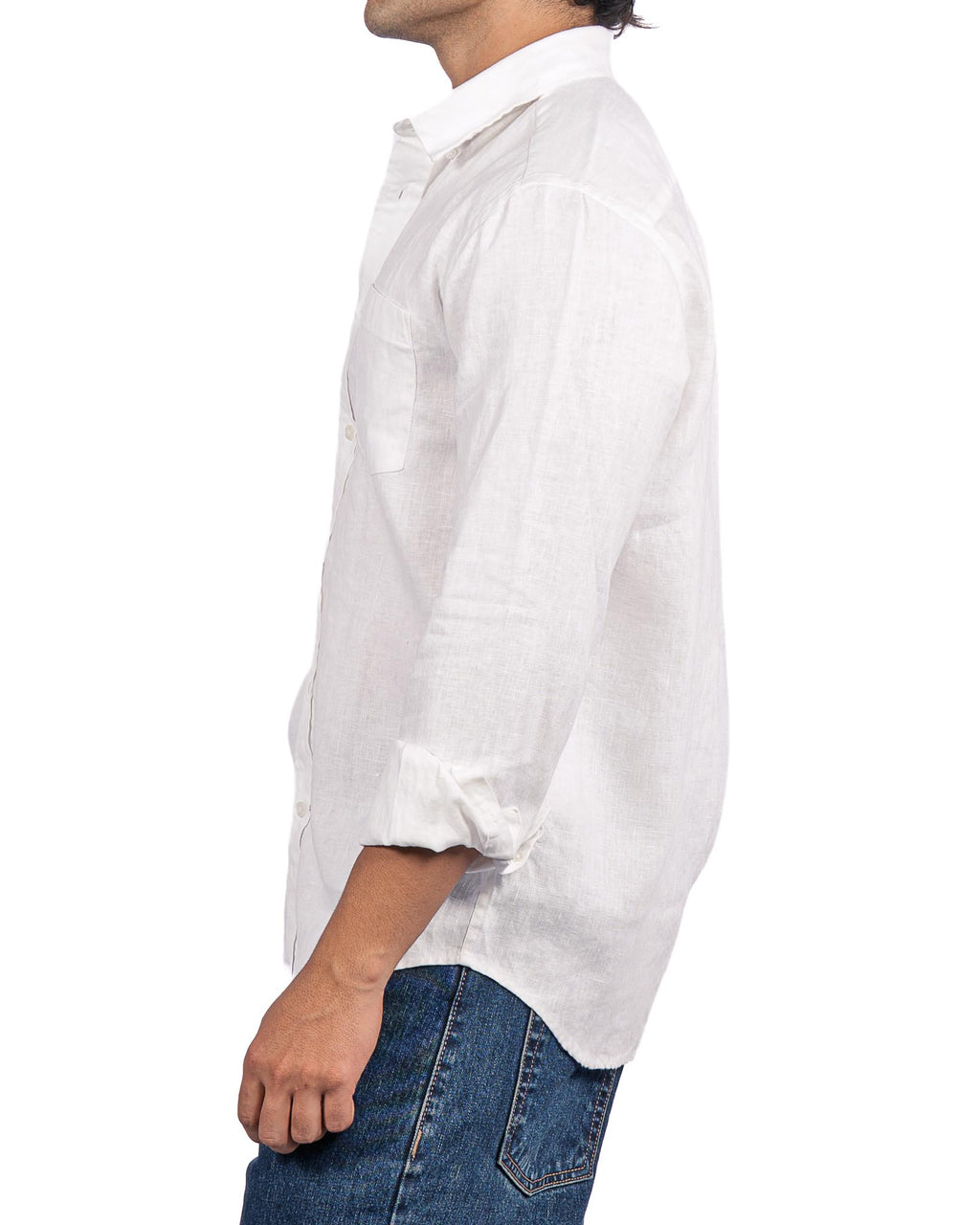 Linen Blend Shirt - White