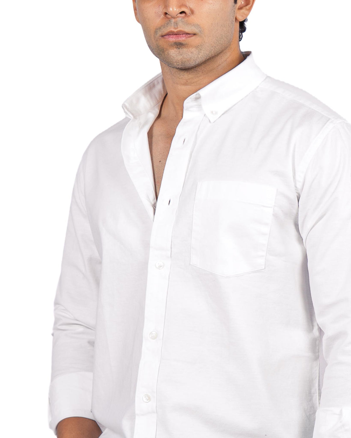 Oxford  Plain Shirt - White