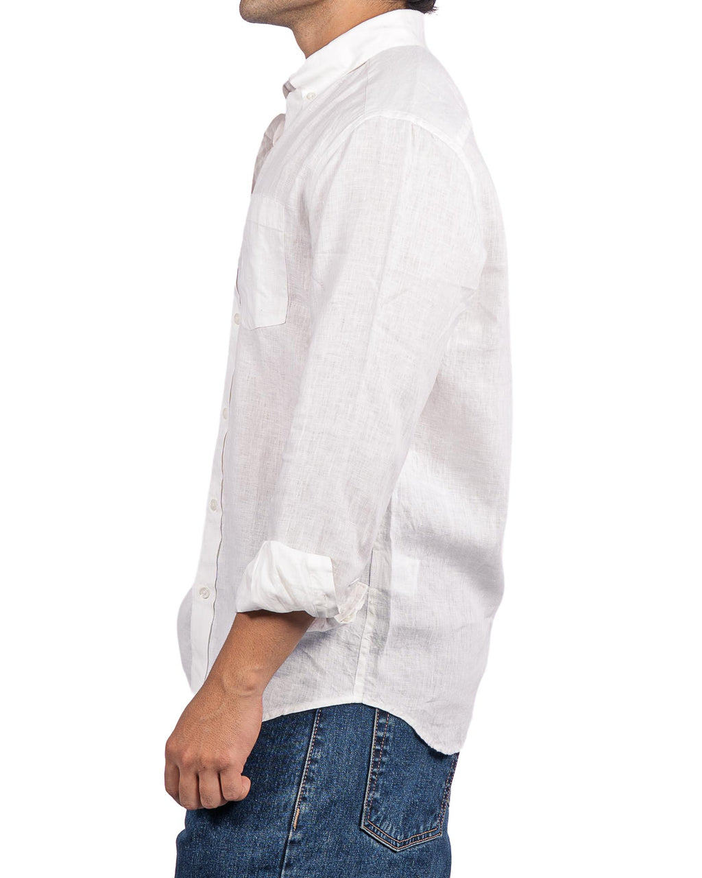 100% Pure Linen Shirt - White