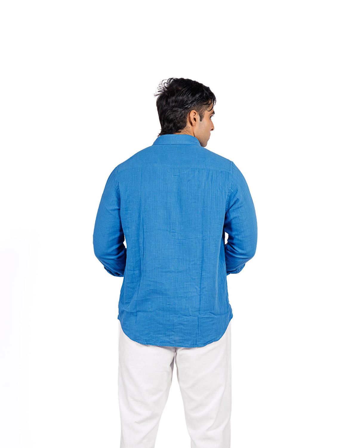 Gauze Holiday Shirt - Blue