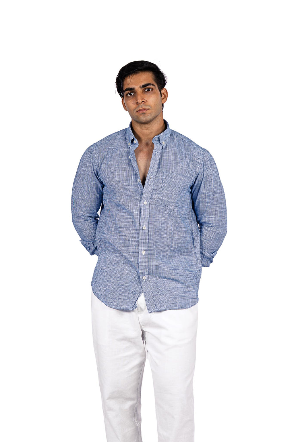 Cotton Shirt - Blue